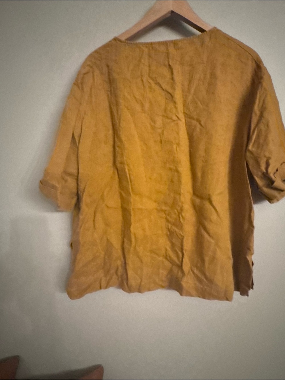 ZARA Relaxed Linen Top - Picture 3 of 5